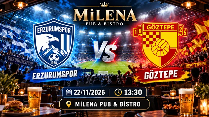 Erzurumspor Fk - Göztepe  I Milena Pub küçük resim