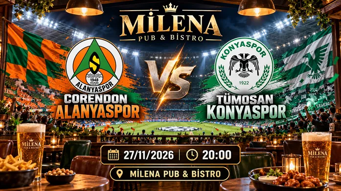 Corendon Alanyaspor -  Tümosan Konyaspor  I Milena Pub card