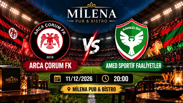 Arca Çorum FK -  Amed Sportif Faaliyetler I Milena Pub küçük resim