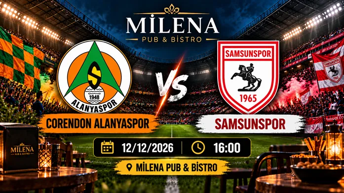 Corendon Alanyaspor -  Samsunspor I Milena Pub card