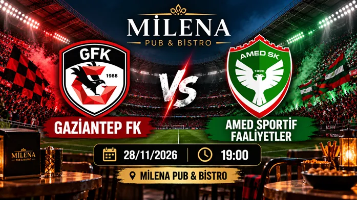Gaziantep FK - Amed Sportif Faaliyetler I Milena Pub card