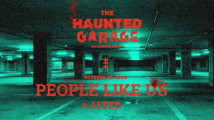 Haunted Garage Hallooween Party card