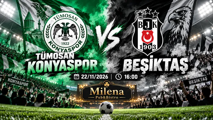 Tümosan Konyaspor - Beşiktaş  I Milena Pub küçük resim